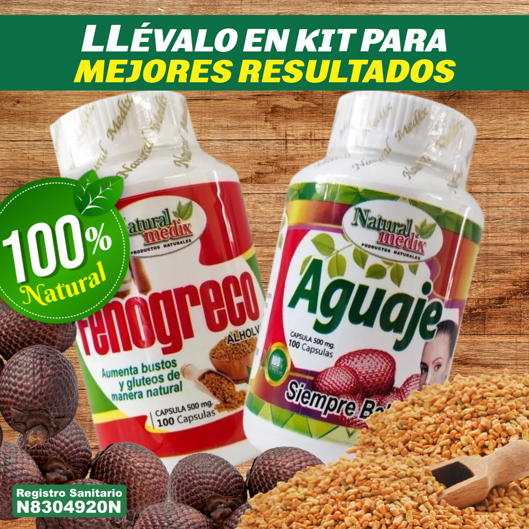Kit Aguaje y Fenogreco para Realzar Tus Curvas Naturalmente